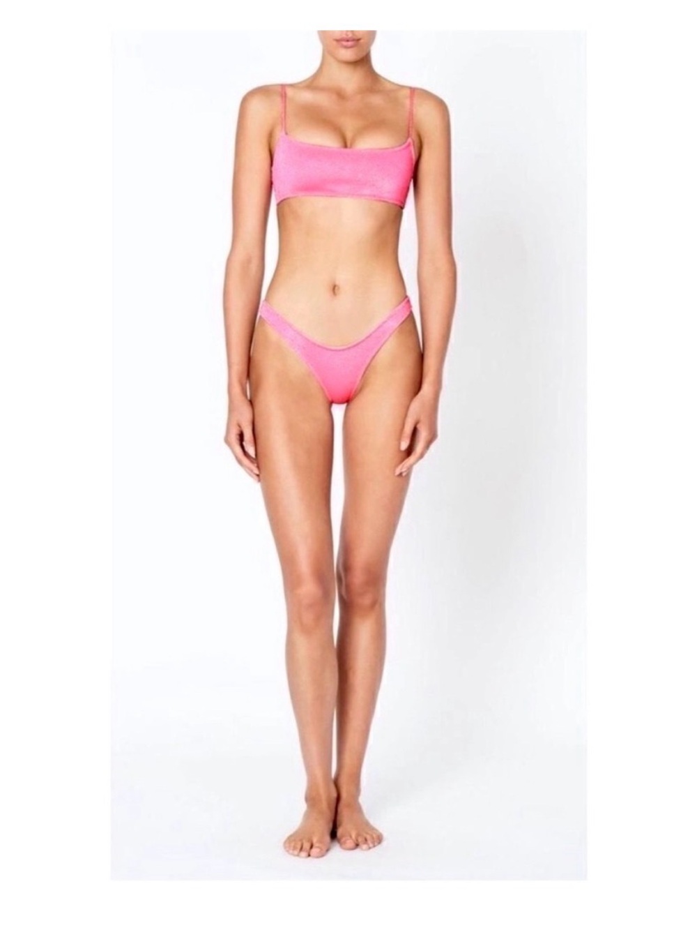 Triangl Swimwear Pink Glitter Two-Piece Bikini Set 💖✨